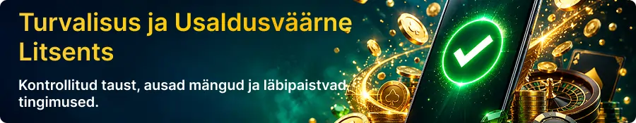 Turvaline ja usaldusväärne välismaa kasiino litsents nutitelefoni ekraanil
