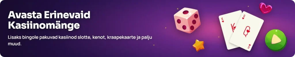 Eesti kasiinomängud – slotid, lauamängud ja live-kasiino
