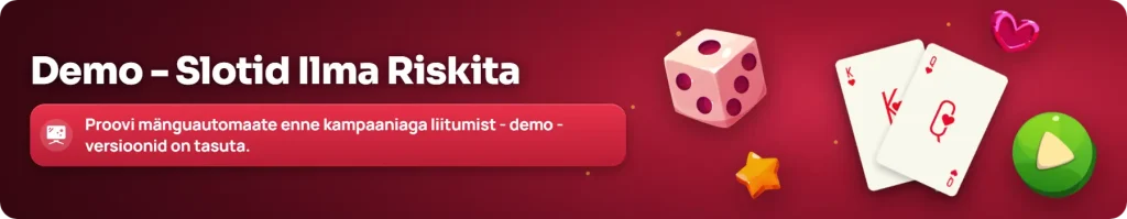 Tasuta slotimängud demo-versioonides