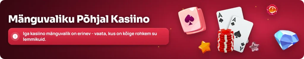 Eesti online kasiinode võrdlustabel