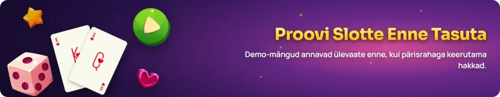 Tasuta slotimängude demo-versioonid