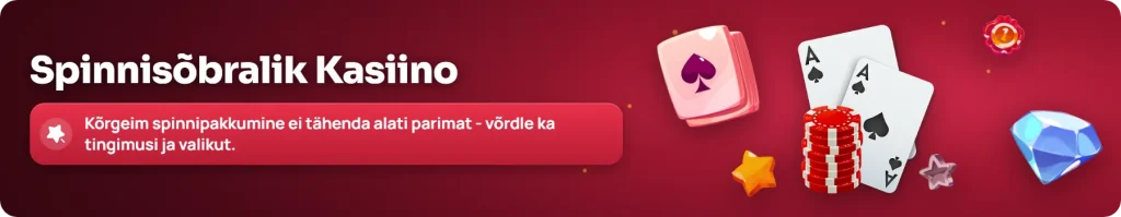 Eesti parimate online kasiinode võrdlus