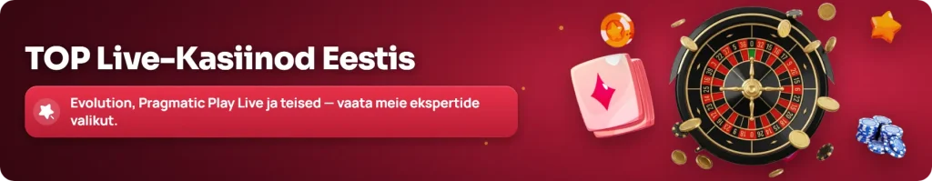 Parimad live kasiinod Eestis ja autentsed mängulauad