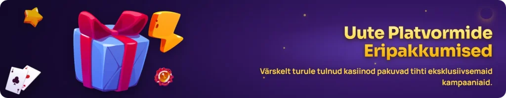 Uued Eesti online kasiinod 2026