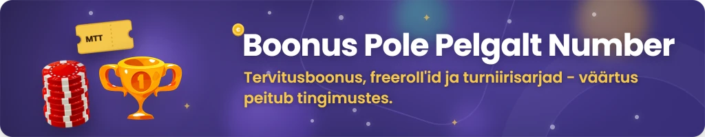 Pokkeriboonused ja kampaaniad Eesti mängijatele