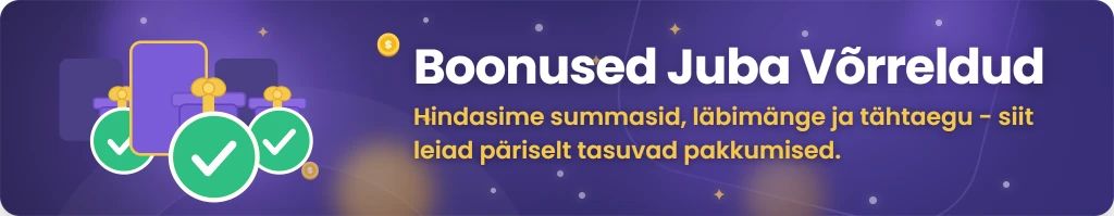 Parimad kasiinoboonused Eestis