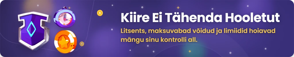 Kiirkasiinode turvalisus ja vastutustundlik mängimine