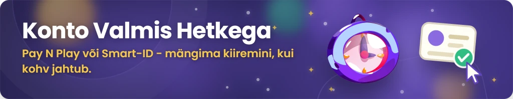 Uues Eesti online kasiinos konto registreerimine