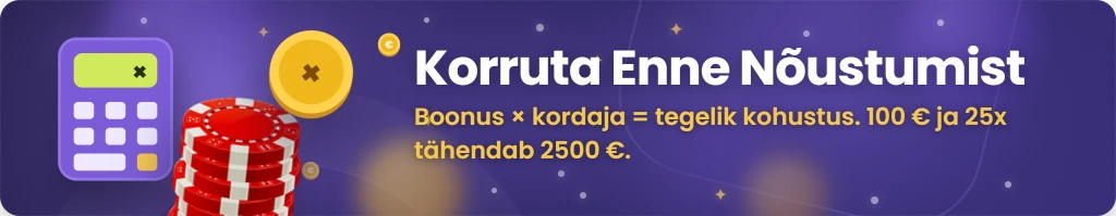 Mis on kasiinoboonuse läbimängimise nõue