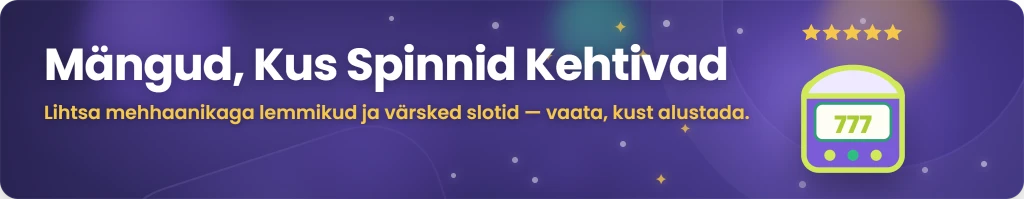 Tasuta spinnid slotimängudel ja online kasiinodes