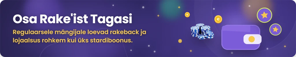 Rakeback ja püsipakkumised pokkerimängijatele