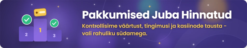 Parimad kasiino pakkumised Eesti mängijatele