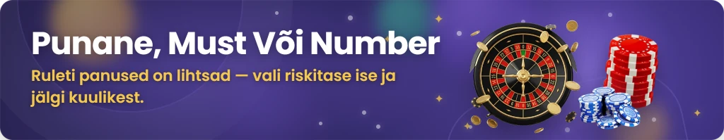 Ruleti mängimine online kasiinos