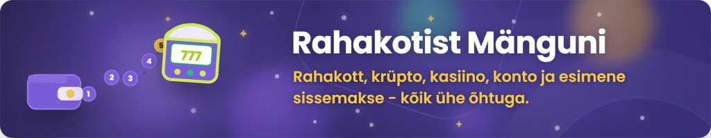 Krüptokasiinos mängimise alustamine sammult