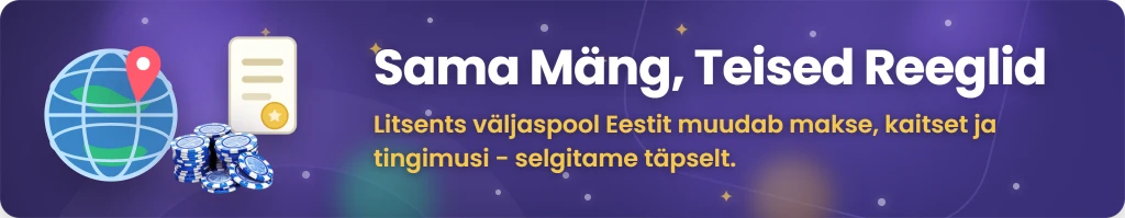 Mida tähendab välismaa kasiino Eesti mängijale