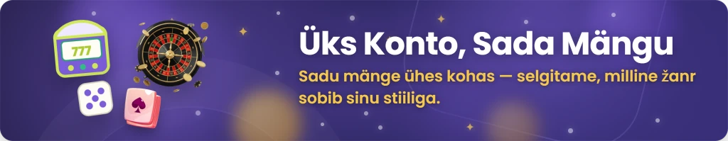 Parimad kasiinomängud Eesti kasiinodes