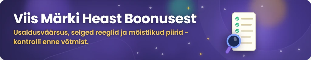Viis tegurit hea sissemakseta boonuse hindamiseks